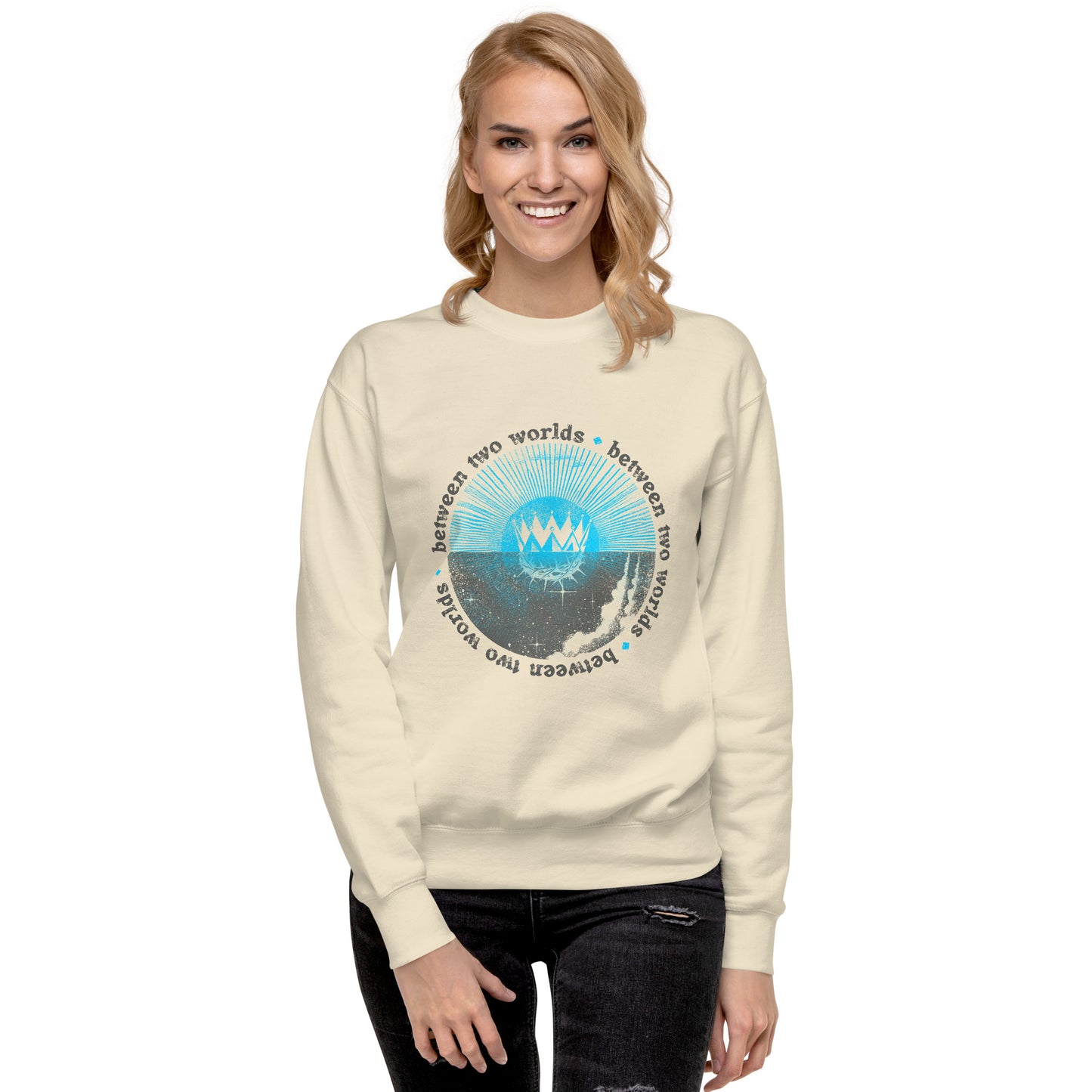 Between Two Worlds Unisex Crewneck