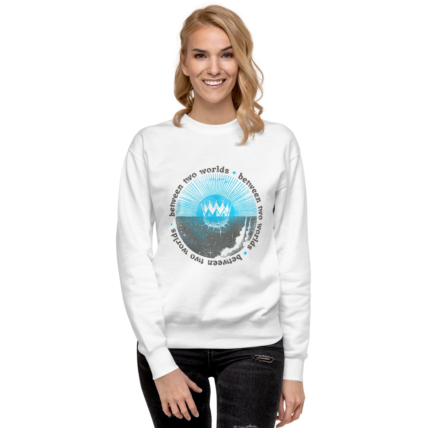 Between Two Worlds Unisex Crewneck